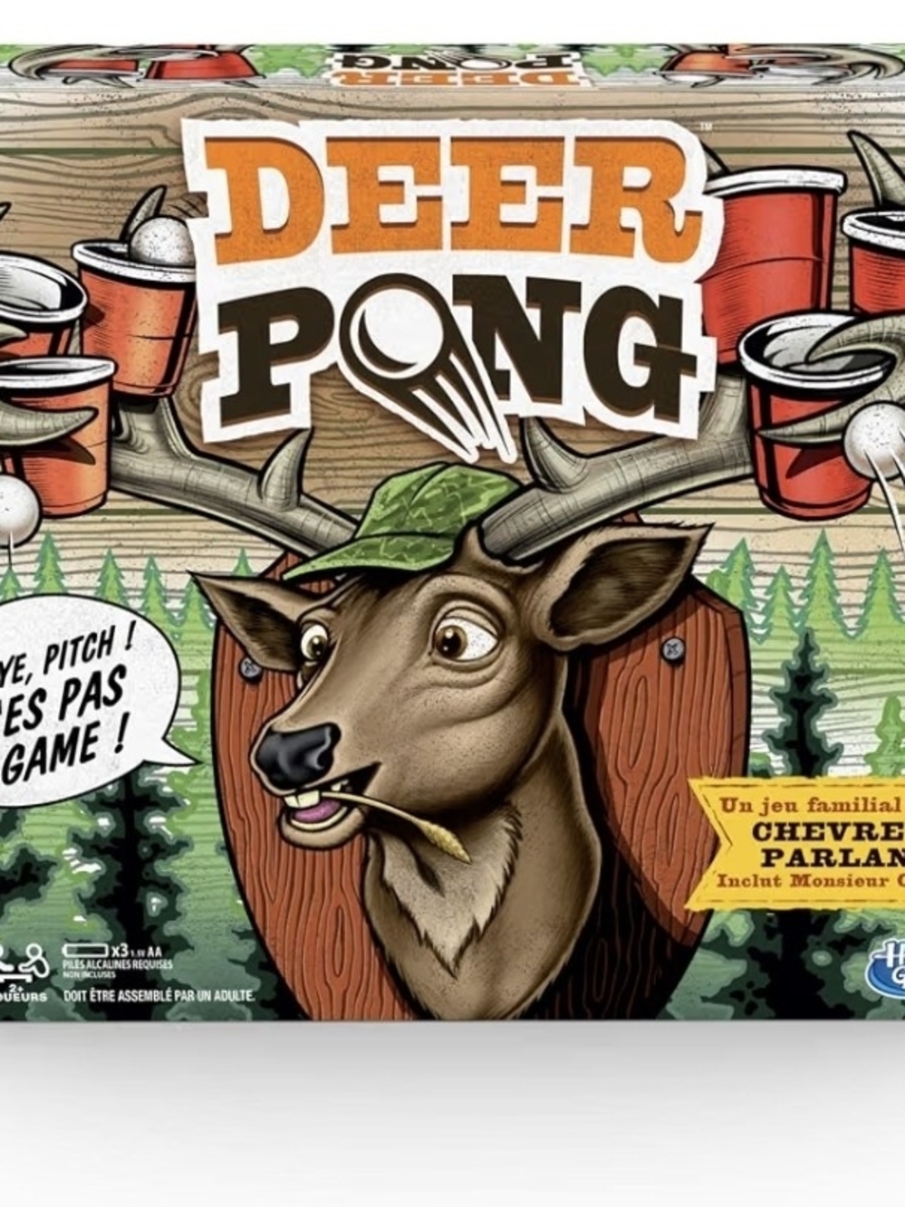 🍁 3/$25 Hasbro Deer Pong Game - Orange, Red, Green, Brown